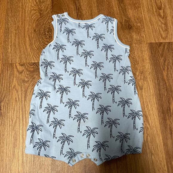 C&A Baby Boys One Piece Sleeveless Romper Set Palm Tree Tiger Casual Size 18-24M - Picture 3 of 7